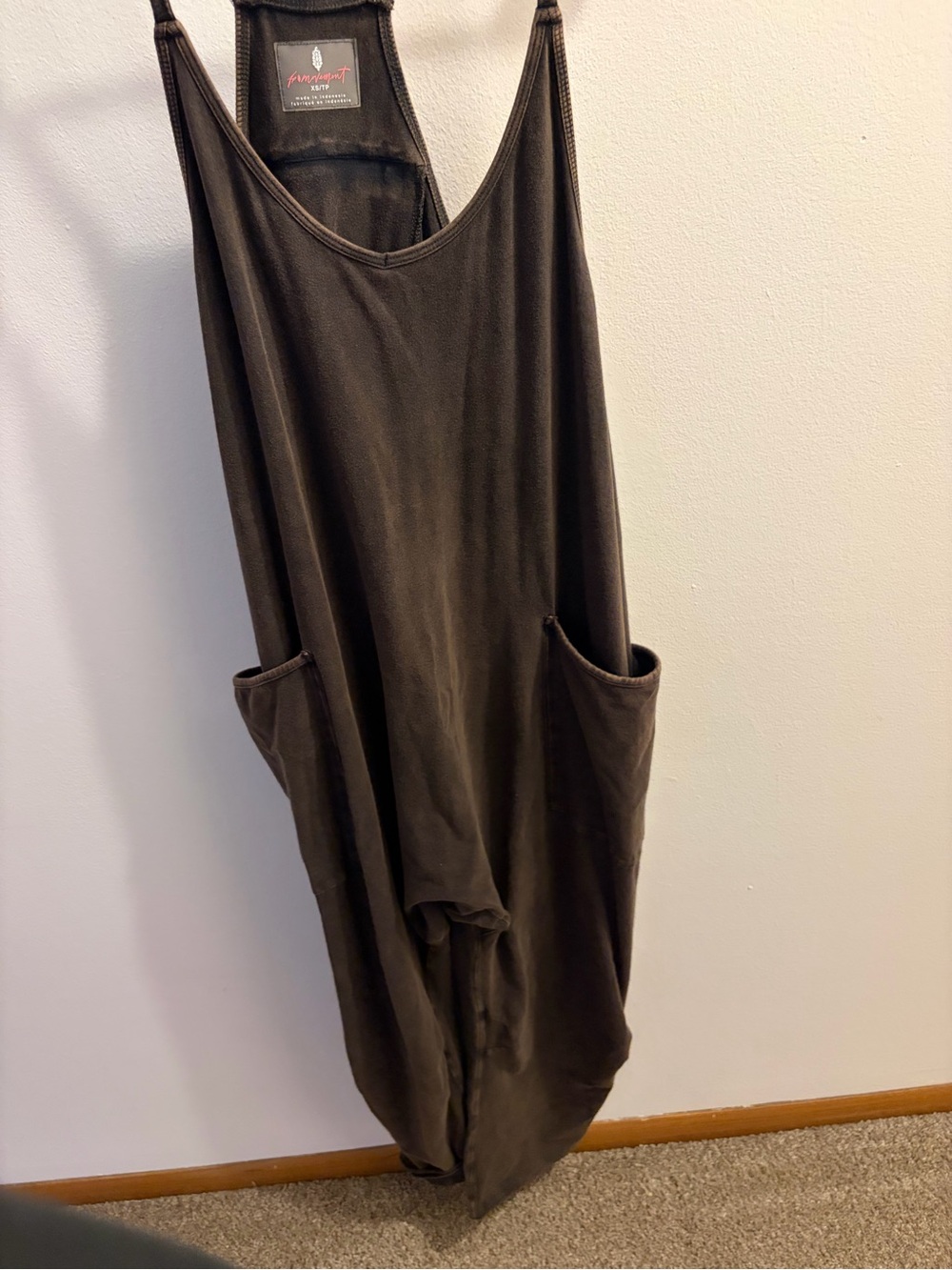 Spiritual Gangster Brown Relaxed Harem Jumpsuit - Picture 3 of 5